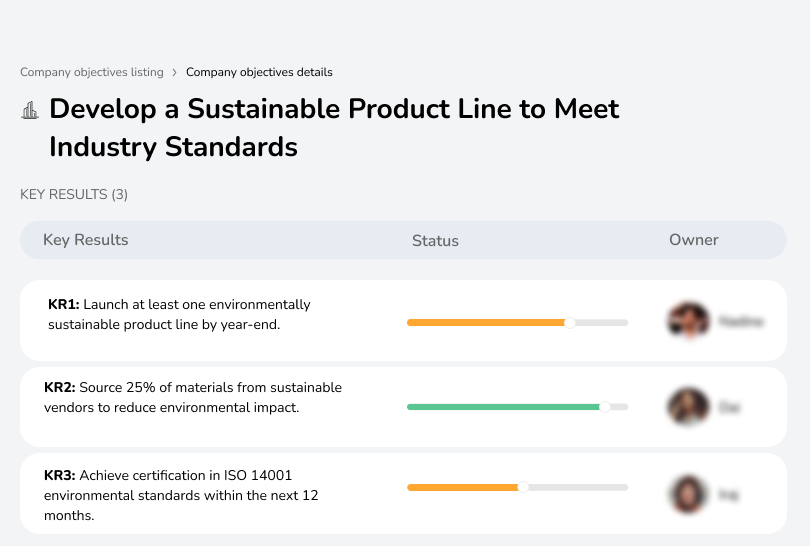 Create eco-friendly products that meet industry standards.
