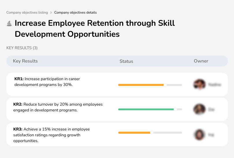 Retain employees by offering skill development programs.
