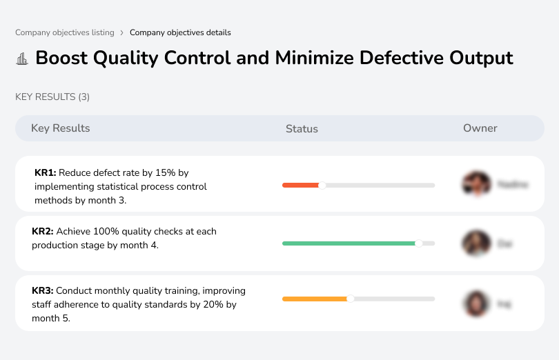 Reduce defects and ensure quality at each production stage with enhanced training and processes.