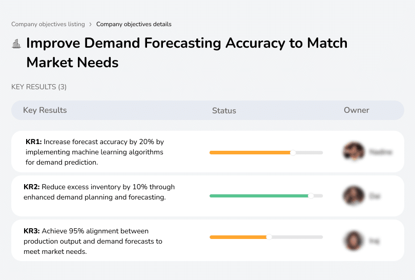 Increase forecasting accuracy to align with market needs and reduce overproduction.