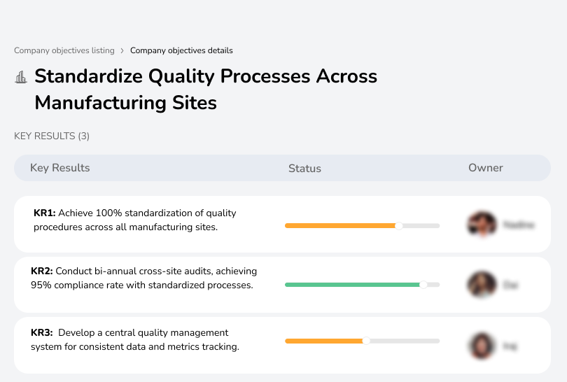 Enhance supplier quality to ensure consistent raw material standards.