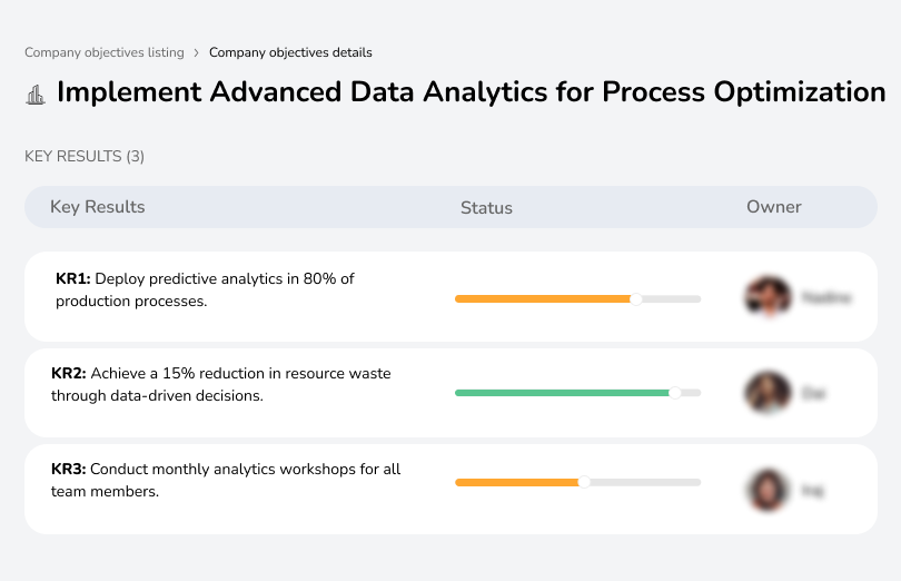 Use data analytics to optimize chemical production processes.
