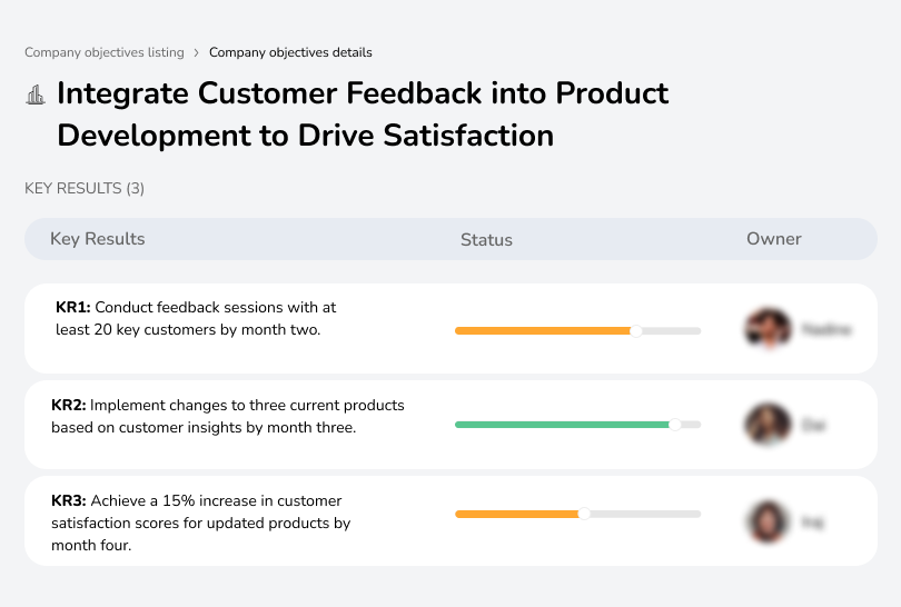 Use customer insights to refine products and meet expectations.
