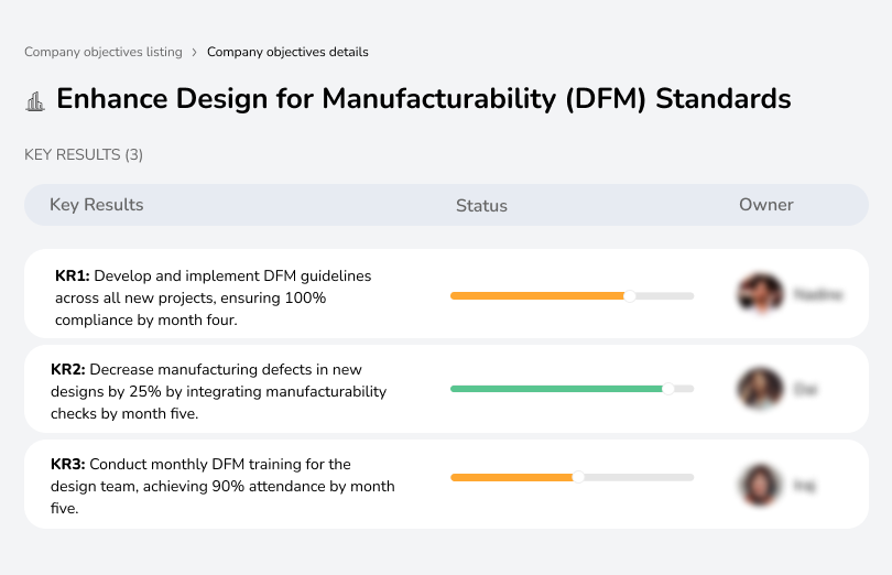 Strengthen manufacturability by implementing DFM guidelines to reduce production defects.