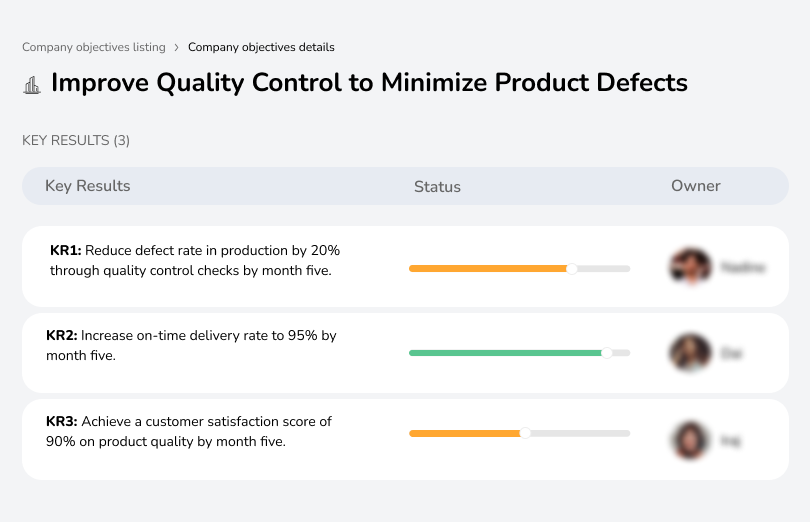 Reduce defect rates and improve customer satisfaction