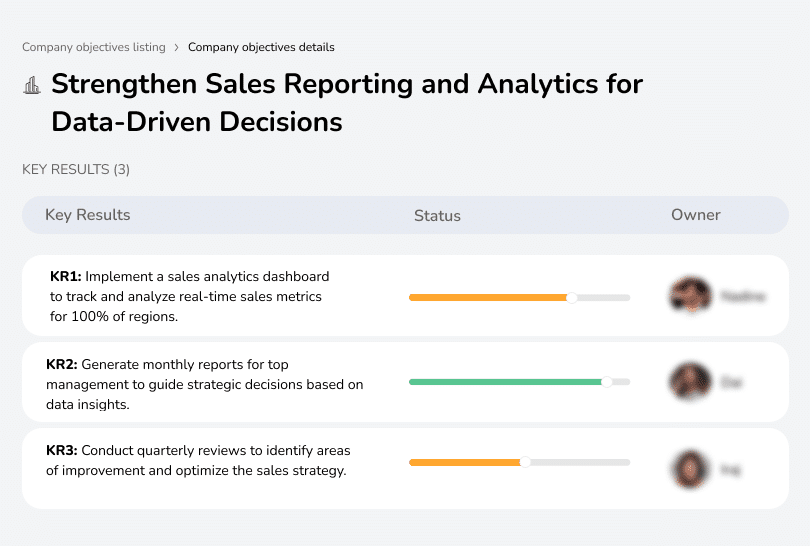 Improve sales reporting and analytics to make data-driven decisions.