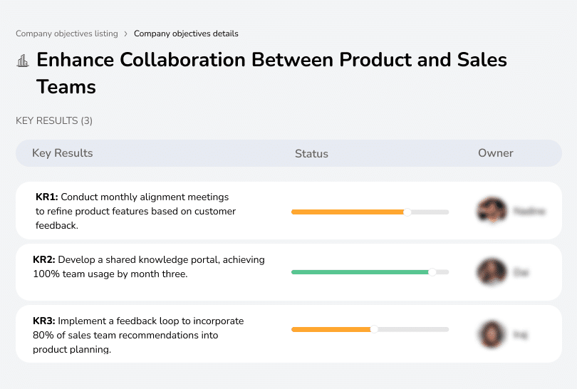 Strengthen teamwork between product and sales for growth.
