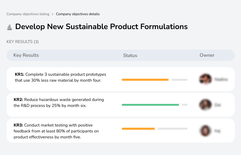 Create eco-friendly product formulations.