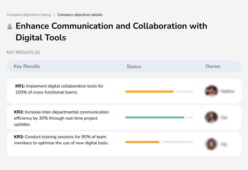 Improve cross-team communication using digital tools for project management.