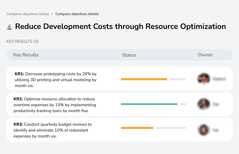 Cut down on development costs by optimizing resources and managing budgets.