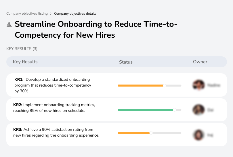 Speed up new hire onboarding to reduce time-to-competency.
