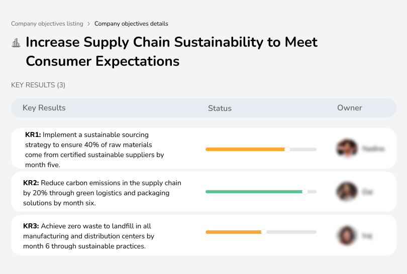 Source 40% sustainable materials and reduce carbon emissions by 20%.