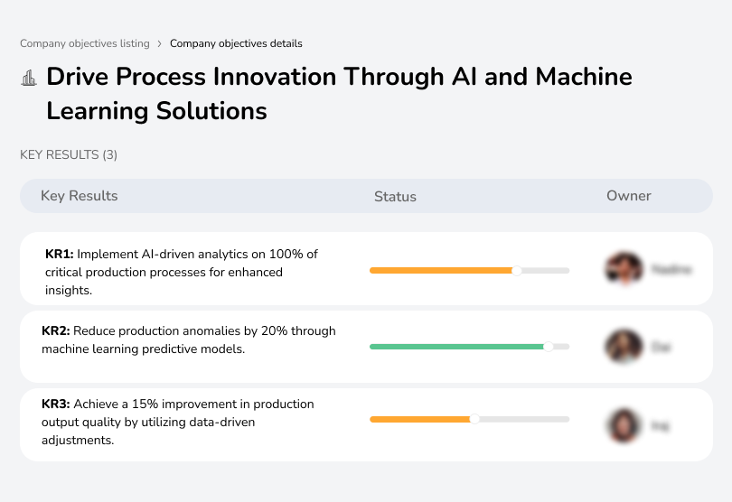 Apply AI and machine learning to improve process efficiency and production output.