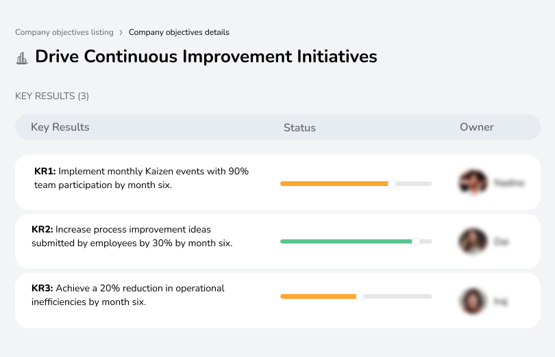 Establish a culture of innovation, implement employee feedback loops, and optimize processes for sustained improvements.