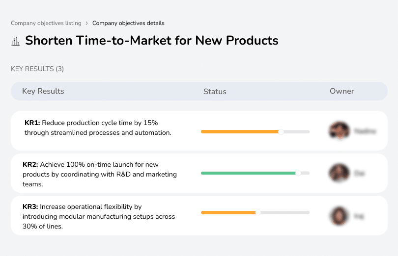 Reduce production cycle times and improve product launch timelines.