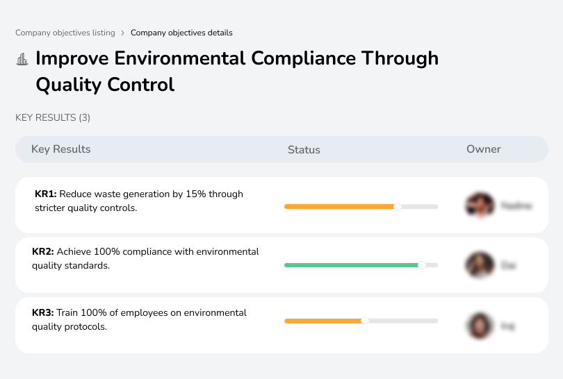 Implement quality controls to ensure adherence to environmental regulations.