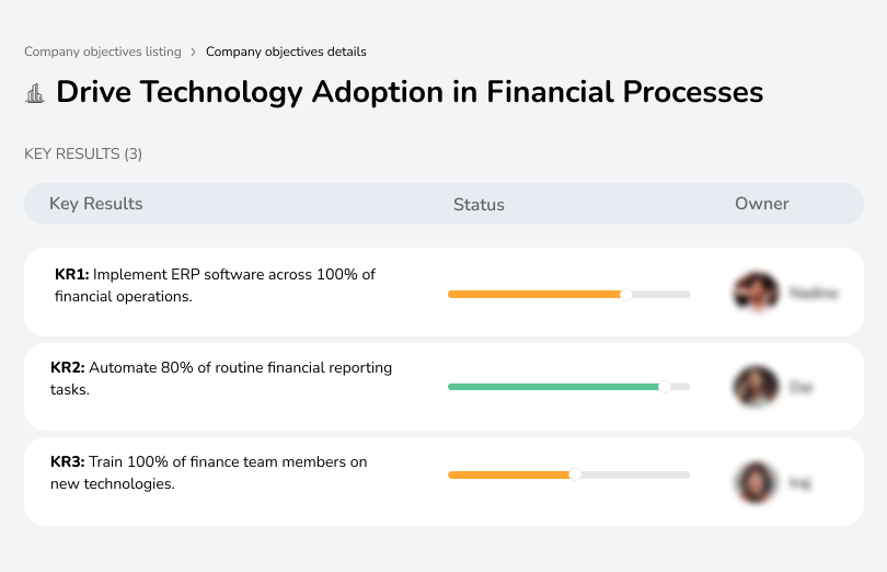 Accelerate technology adoption in financial processes to improve efficiency and accuracy.