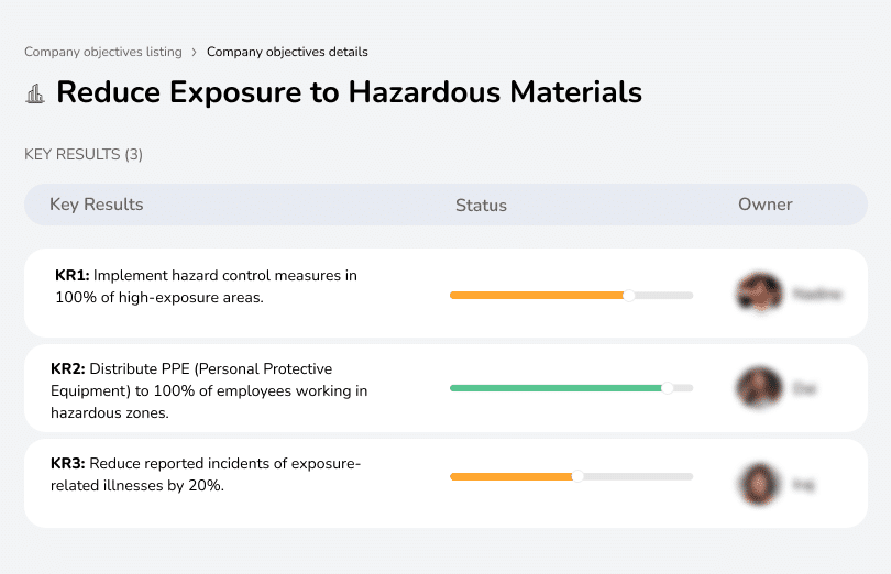 Minimize exposure to hazardous materials for workers.
