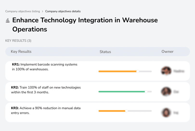 Implement barcodes to reduce manual data errors.