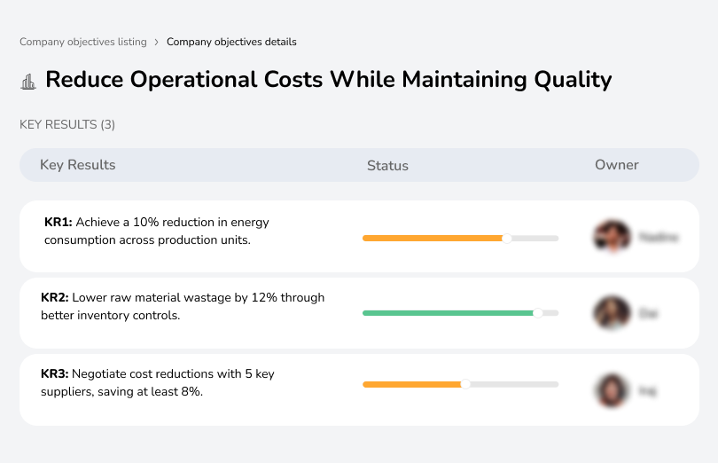 Cut costs while ensuring quality in production and resources.