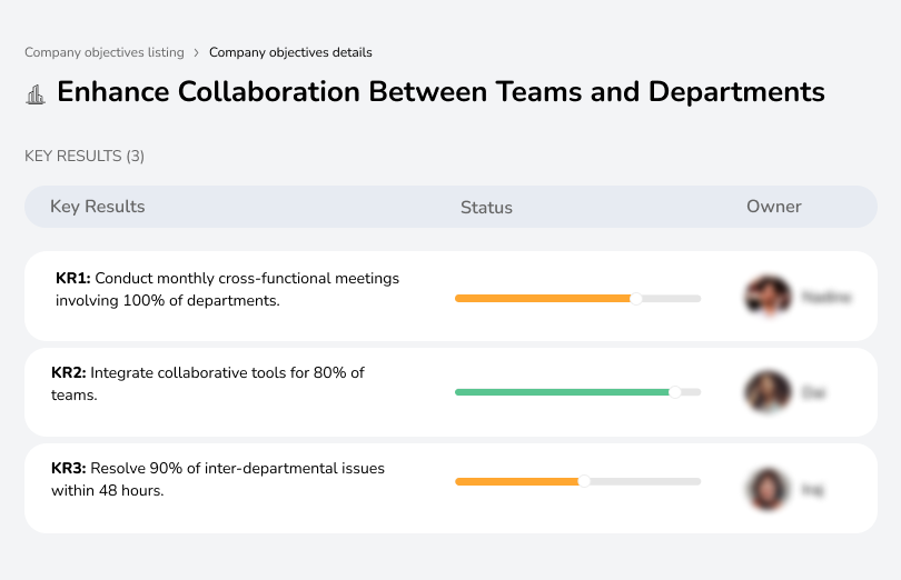 Strengthen teamwork and communication across departments to improve efficiency, drive innovation, and achieve goals.