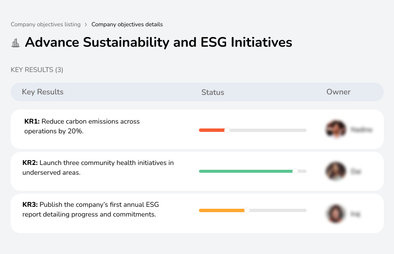 Drive sustainability and ESG initiatives to promote environmental and social responsibility.