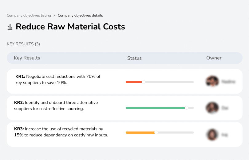 Negotiate supplier cost cuts, source alternatives, and use more recycled materials.
