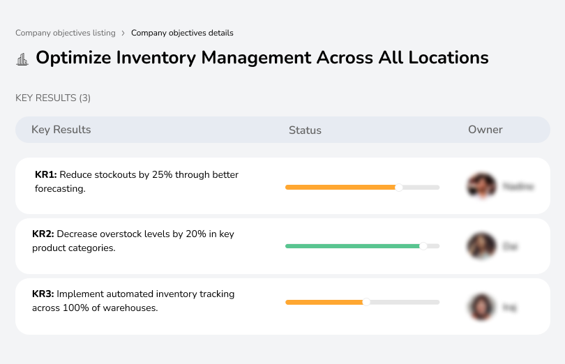 Improve inventory tracking and efficiency across sites.