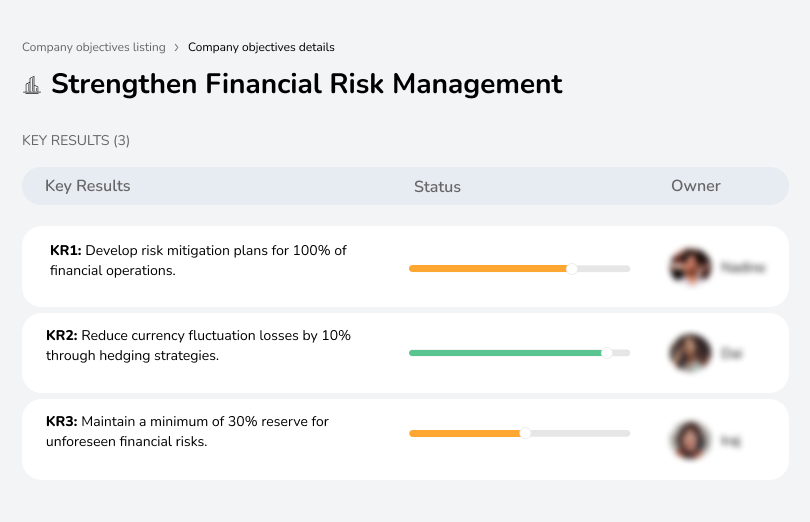 Enhance financial risk management to ensure stability and mitigate potential threats.