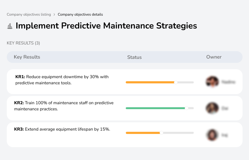 Reduce equipment downtime and extend equipment lifespan using predictive tools.