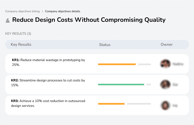 Lower design costs while maintaining high quality.