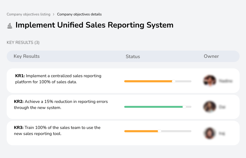Establish a centralized reporting system to reduce errors and improve sales tracking.