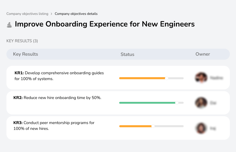 Improve Onboarding Experience for New Engineers