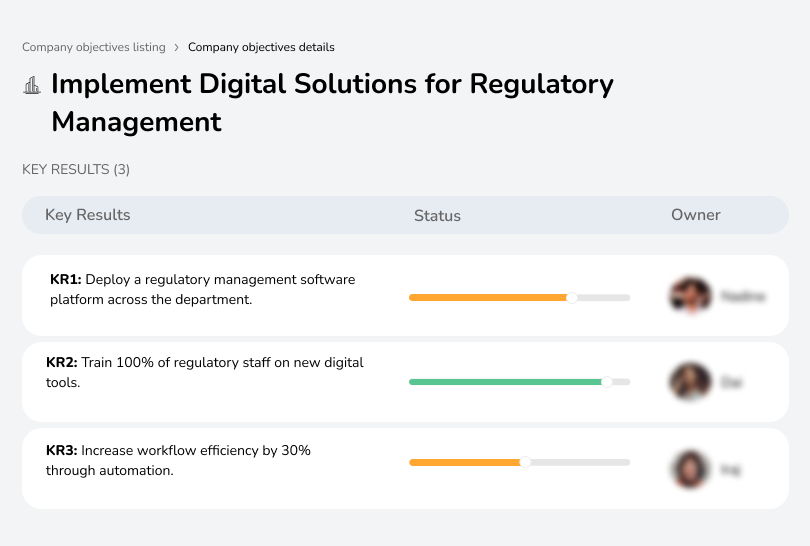 Adopt digital tools to enhance regulatory management efficiency.