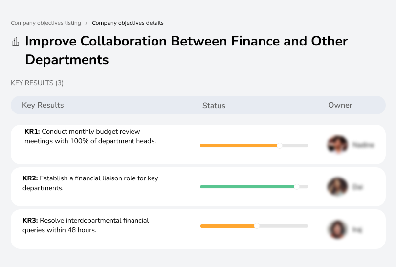 Enhance collaboration between finance and other departments to drive strategic alignment and efficiency.
