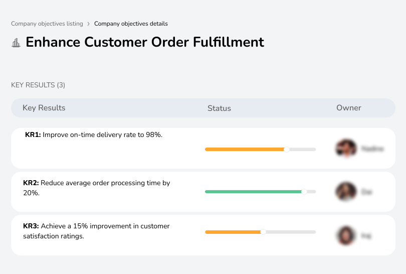 Improve on-time deliveries and reduce order processing time.