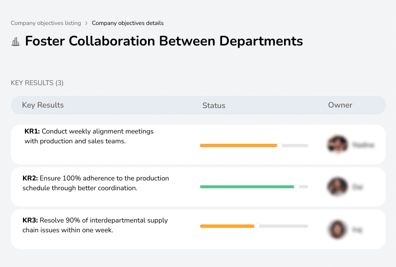 Align production, sales, and supply chain teams to ensure schedule adherence.
