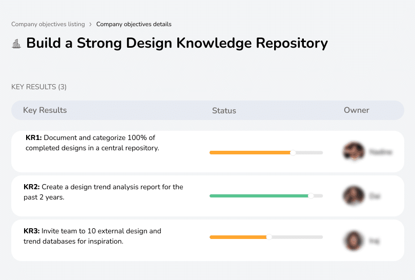 Create a centralized database for design ideas, trends, and innovations.