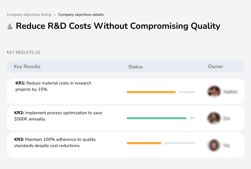Optimize R&D processes to reduce costs without compromising quality.