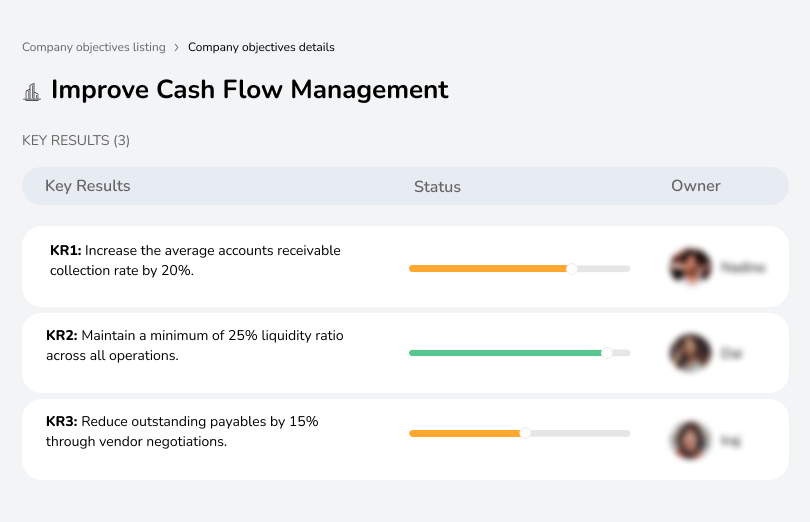 Enhance cash flow management to ensure financial stability and operational efficiency.