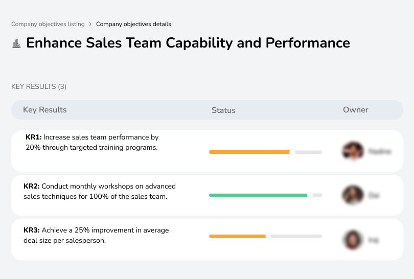 Improve sales team performance with targeted training programs and workshops.