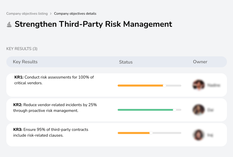 Improve risk management practices for third-party vendors.