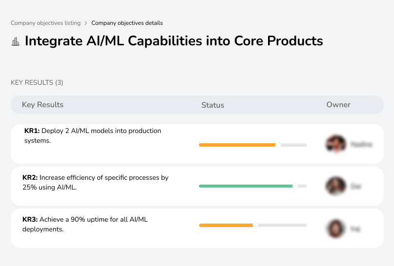 Integrate AI/ML Capabilities into Core Products