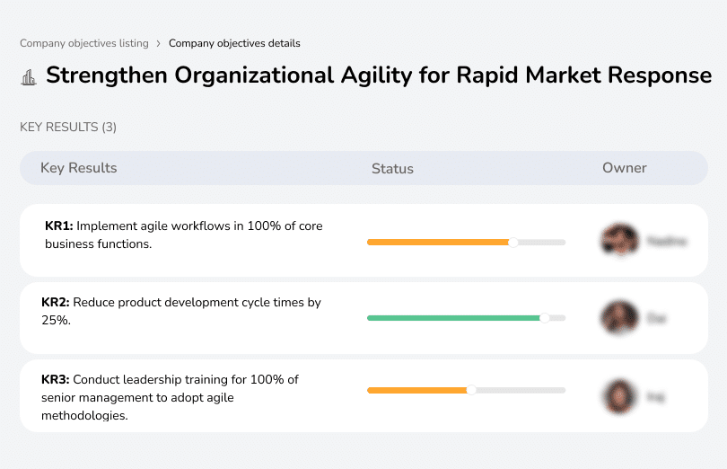 Increase organizational agility to enable swift and effective market responses.