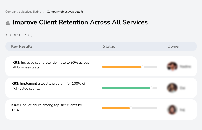 Enhance client retention across all services by delivering exceptional value and experience.