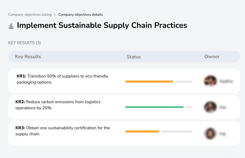 Adopt eco-friendly packaging, reduce emissions, and obtain sustainability certification.
