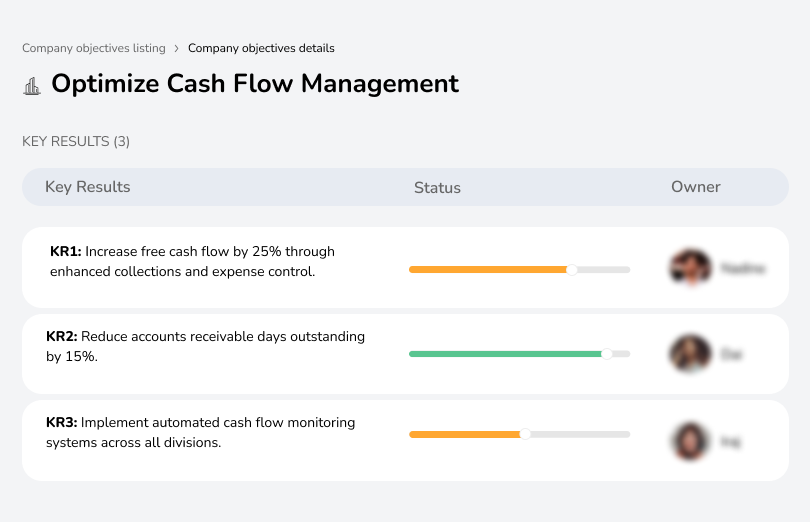 Enhance cash flow management to improve financial stability and operational efficiency.
