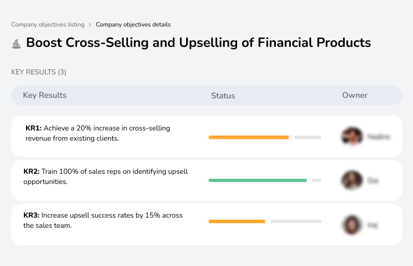 Increase cross-sell revenue by 20% with sales training.