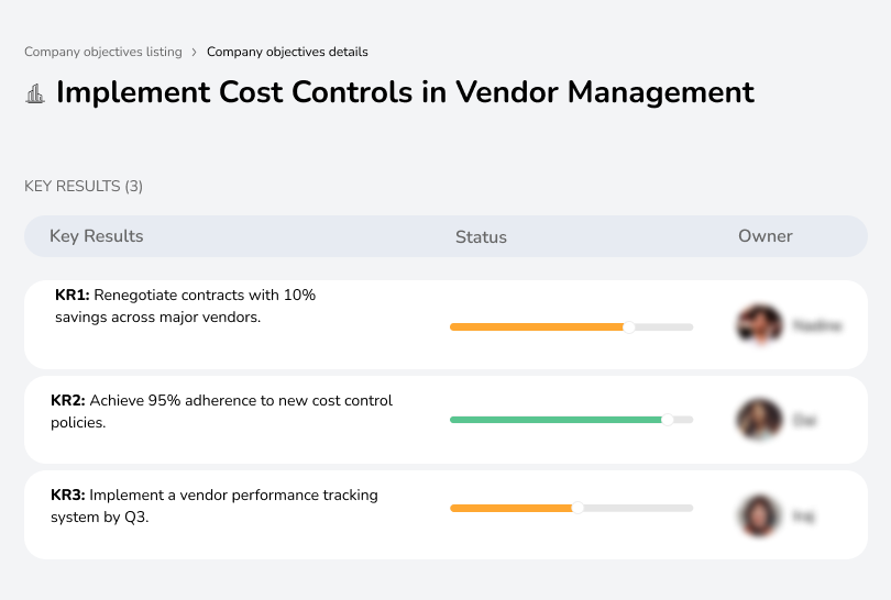 Implement Cost Controls in Vendor Management