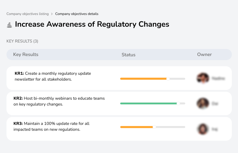 Boost awareness of regulatory changes to ensure timely compliance.